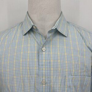 J.Crew Mens XL Extra Large Thompson Shirtings 80s 2-Ply Cotton Checkered Dress